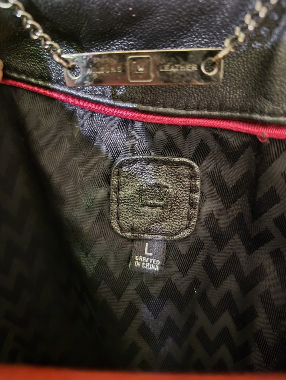 Wilsons Leather Jacket Black, Womens Size L - Picture 10 of 12
